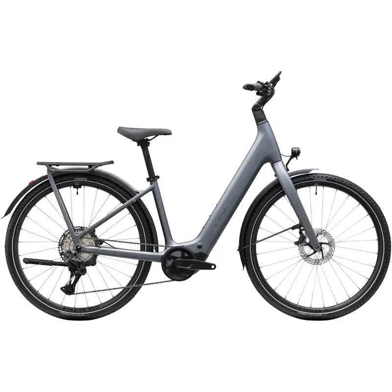 Balfes Bikes Cube Kathmandu Hybrid C:62 SLT 400X Easy Entry Electric Carbon Bike 2027 in Ashgrey/Prizm | Free postage over £30, £10 off first order, price match & 0% finance.