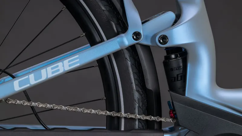 Cube Kathmandu Hybrid One11 HPC Pro 800 Electric Carbon bike 2027 in Hazeblue/Blue-5