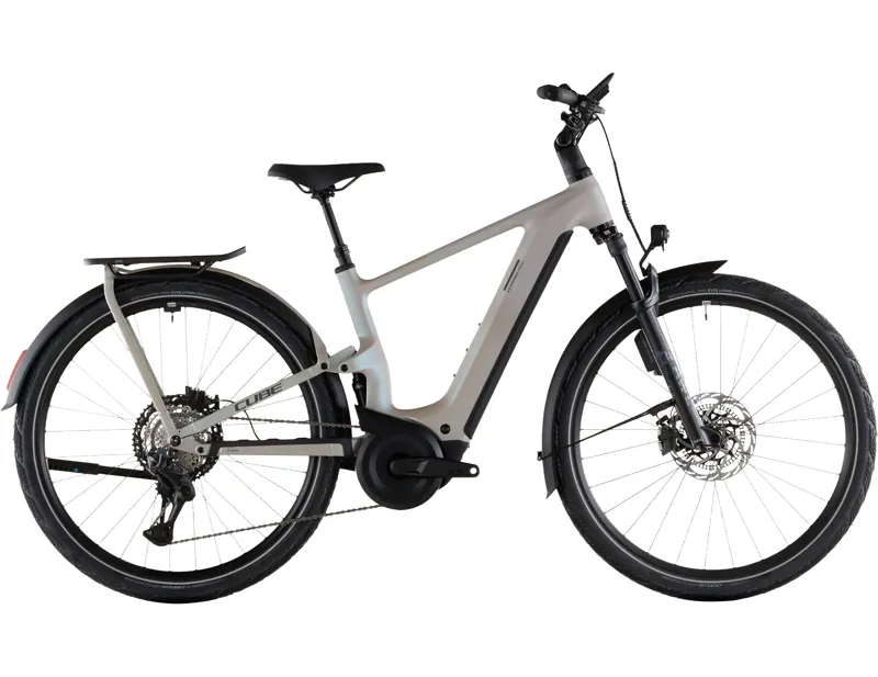 Cube Kathmandu Hybrid One11 HPC SLT 800 Electric Carbon bike 2027 in Glintsand/Oatgrey