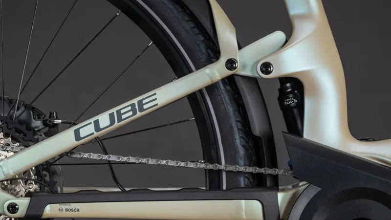 Cube Kathmandu Hybrid One11 HPC SLT 800 Electric Carbon bike 2027 in Glintsand/Oatgrey-7