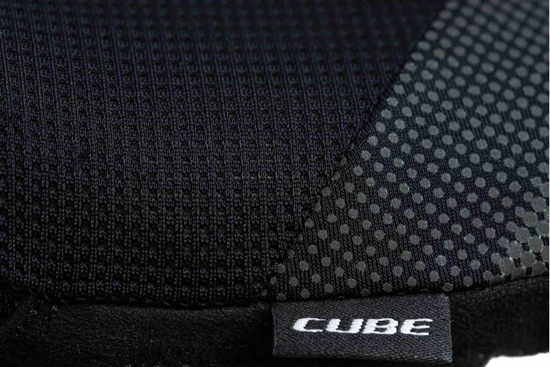 Cube Comfort Long Finger Cycling Gloves in Black/Grey-2