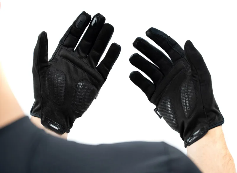 Cube Comfort Long Finger Cycling Gloves in Black/Grey-5
