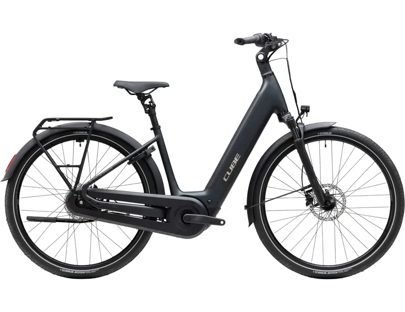 Cube Supreme Hybrid Comfort Pro 600 Electric Aluminium bike 2027 in Grey/Chrome