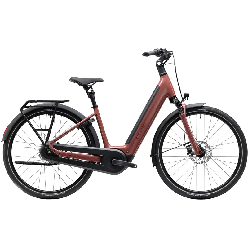 Balfes Bikes Cube Supreme Hybrid Comfort Pro 600 Electric Aluminium bike 2027 in Burgundy/Claret | Free postage over £30, £10 off first order, price match & 0% finance.