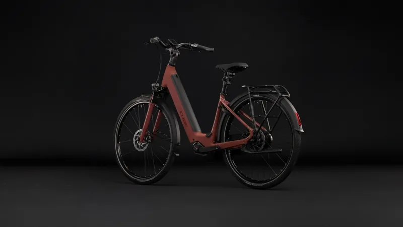 Cube Supreme Hybrid Comfort Pro 600 Electric Aluminium bike 2027 in Burgundy/Claret-1