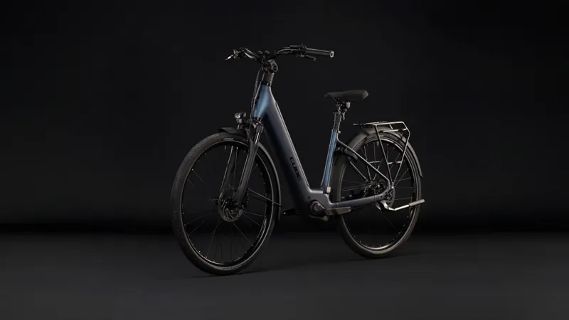 Cube Supreme Hybrid Deluxe One 600 Electric Aluminium bike 2027 in Navyblack/Black-3