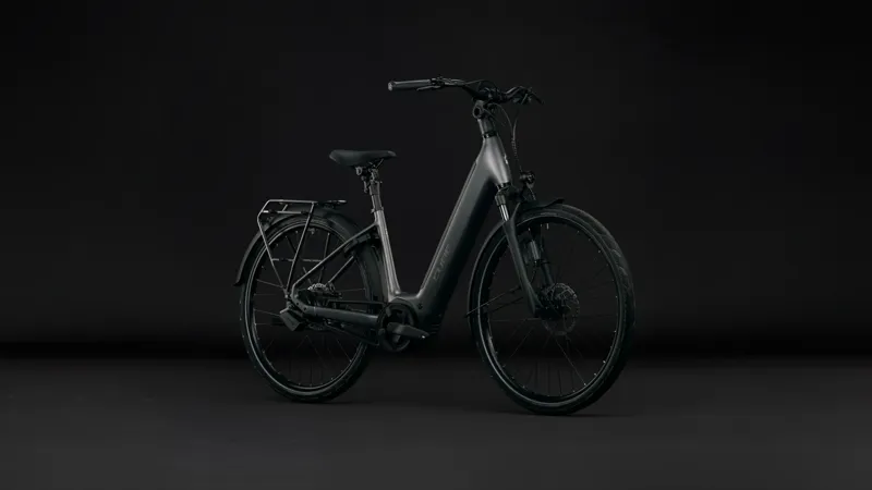 Cube Supreme Hybrid Deluxe SLT 600 Electric Aluminium bike 2027 in Slabgrey/Chrome-5