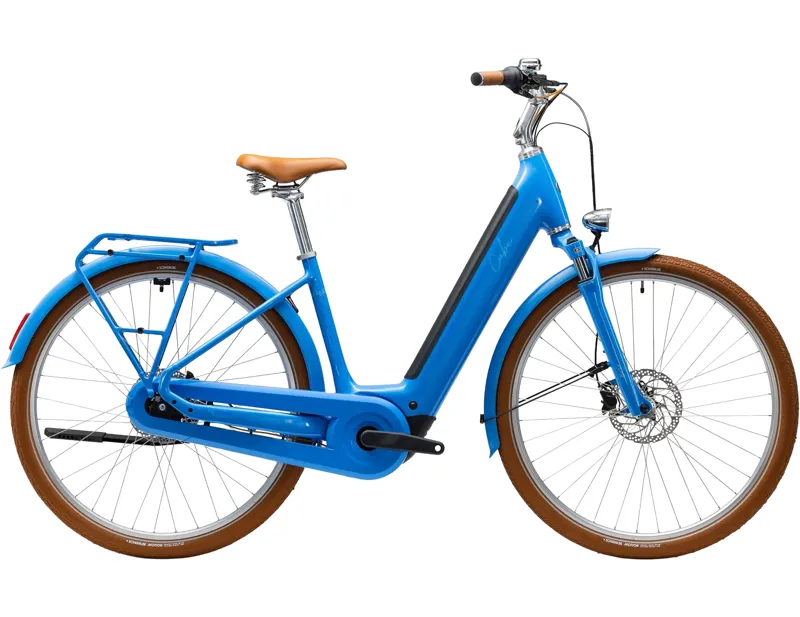 Balfes Bikes Cube Aruba Hybrid 600 Electric bike Aluminium Easy Entry Frame 2027 in Deepsky/Brown | Free postage over £30, £10 off first order, price match & 0% finance.