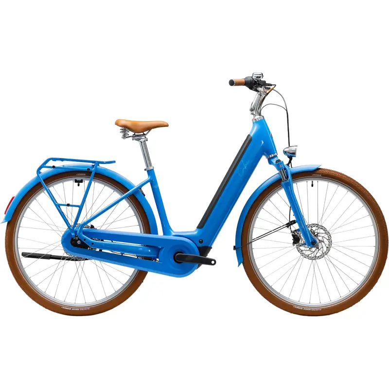 Balfes Bikes Cube Aruba Hybrid 600 Electric bike Aluminium Easy Entry Frame 2027 in Deepsky/Brown | Free postage over £30, £10 off first order, price match & 0% finance.