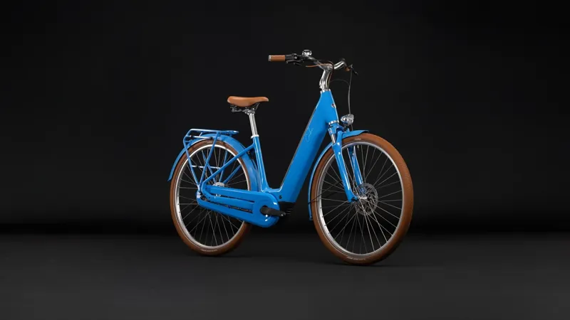 Cube Aruba Hybrid 600 Electric bike Aluminium Easy Entry Frame 2027 in Deepsky/Brown-4