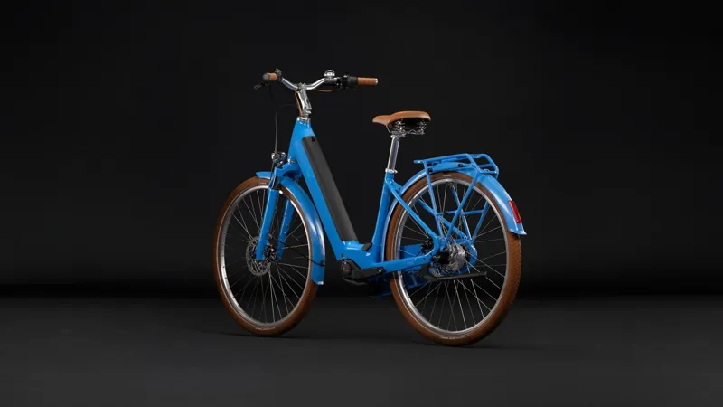 Cube Aruba Hybrid 600 Electric bike Aluminium Easy Entry Frame 2027 in Deepsky/Brown-1