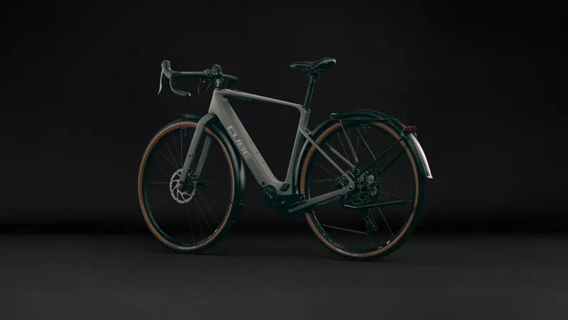 Cube Nuroad Hybrid C:62 Race 400X FE Carbon Electric bike 2027 in Oldgrey/Grey-2