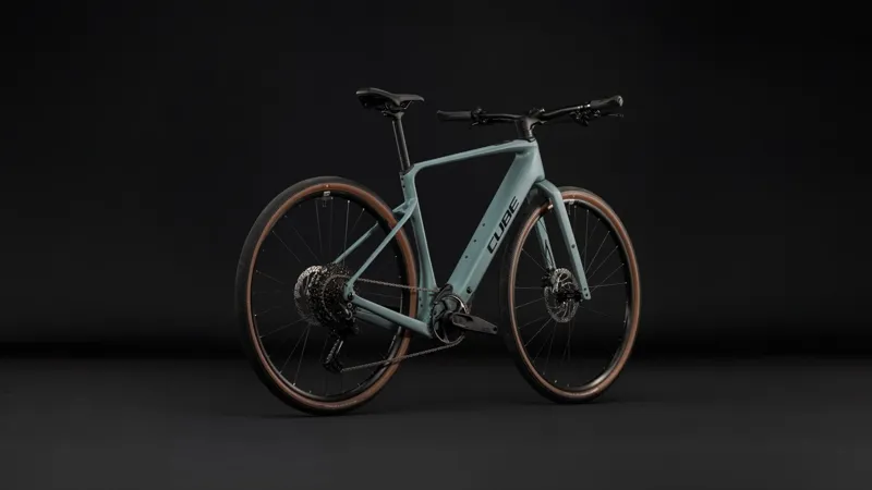 Cube Nulane Hybrid C:62 Race 400X Carbon Electric bike 2027 in Seagrey/Black-4
