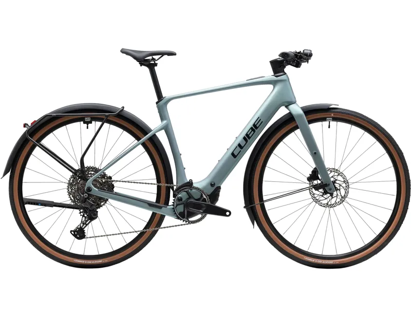 Cube Nulane Hybrid C:62 Race 400X FE Carbon Electric bike 2027 in Seagrey/Black