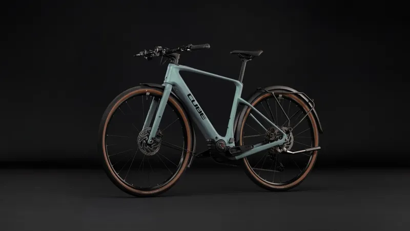 Cube Nulane Hybrid C:62 Race 400X FE Carbon Electric bike 2027 in Seagrey/Black-3