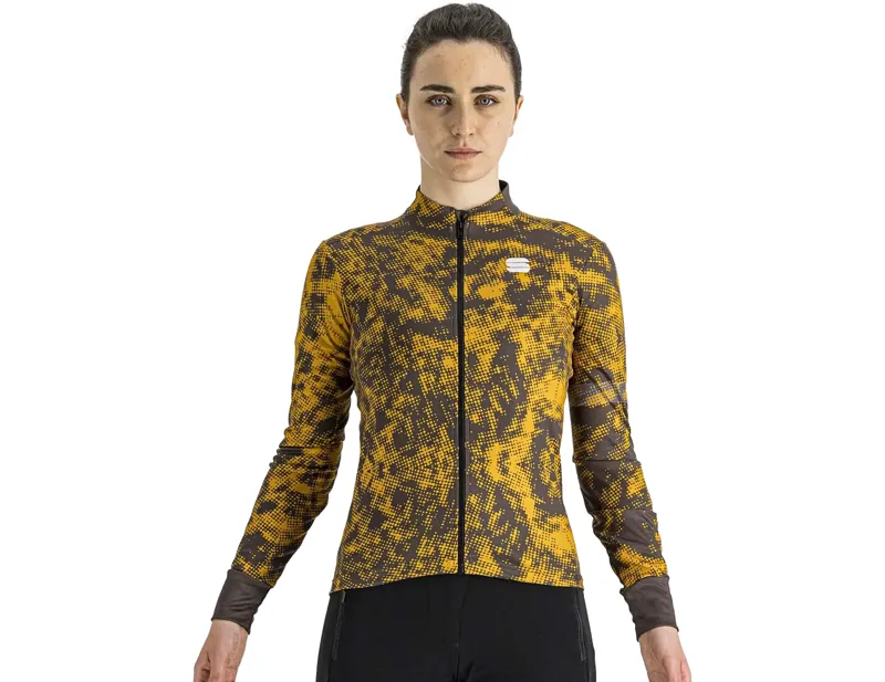 Balfes Bikes Sportful Escape Supergiara Women's Thermal Jersey in Cacao/Golden Oak | Free postage over £30, £10 off first order, price match & 0% finance.