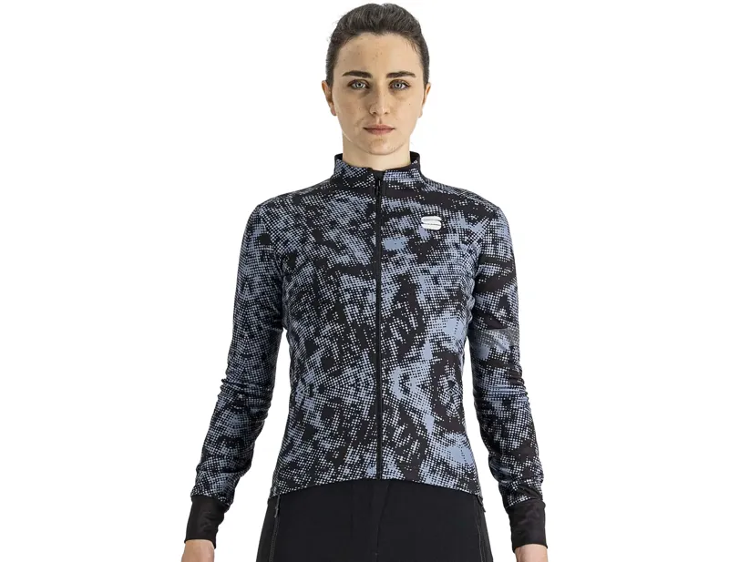 Balfes Bikes Sportful Escape Supergiara Women's Thermal Jersey in Black/Blue Sea | Free postage over £30, £10 off first order, price match & 0% finance.