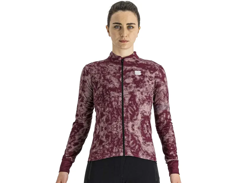 Balfes Bikes Sportful Escape Supergiara Women's Thermal Jersey in Red Wine/Mauve | Free postage over £30, £10 off first order, price match & 0% finance.