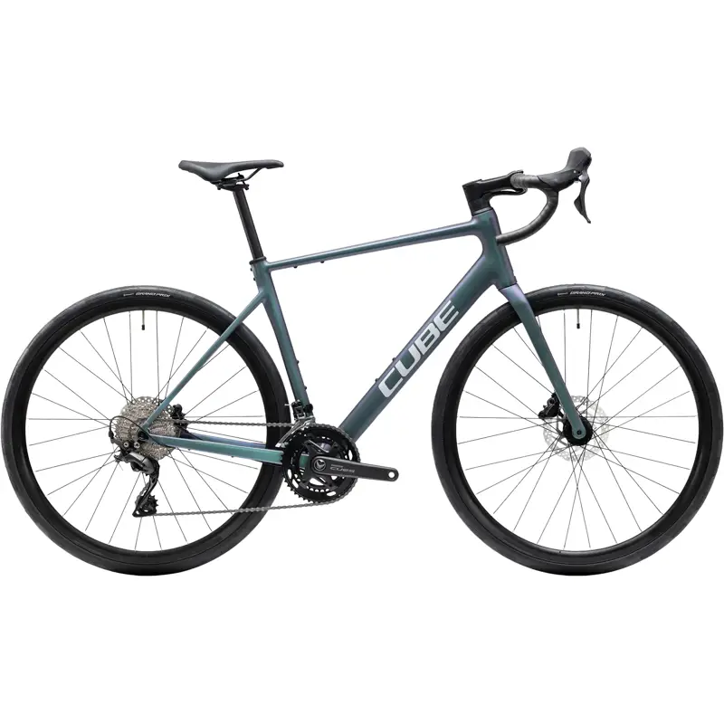 Balfes Bikes Cube Attain Race Aluminium road bike 2027 in Smaragdgrey/White | Free postage over £30, £10 off first order, price match & 0% finance.