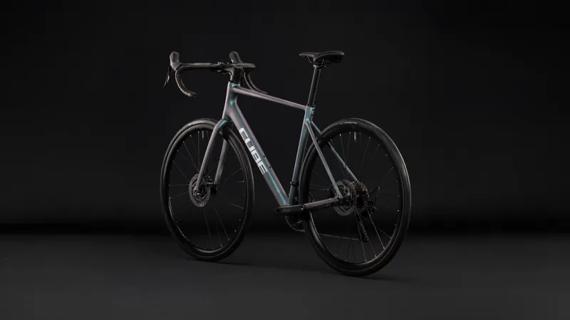 Cube Attain Race Aluminium road bike 2027 in Smaragdgrey/White-2