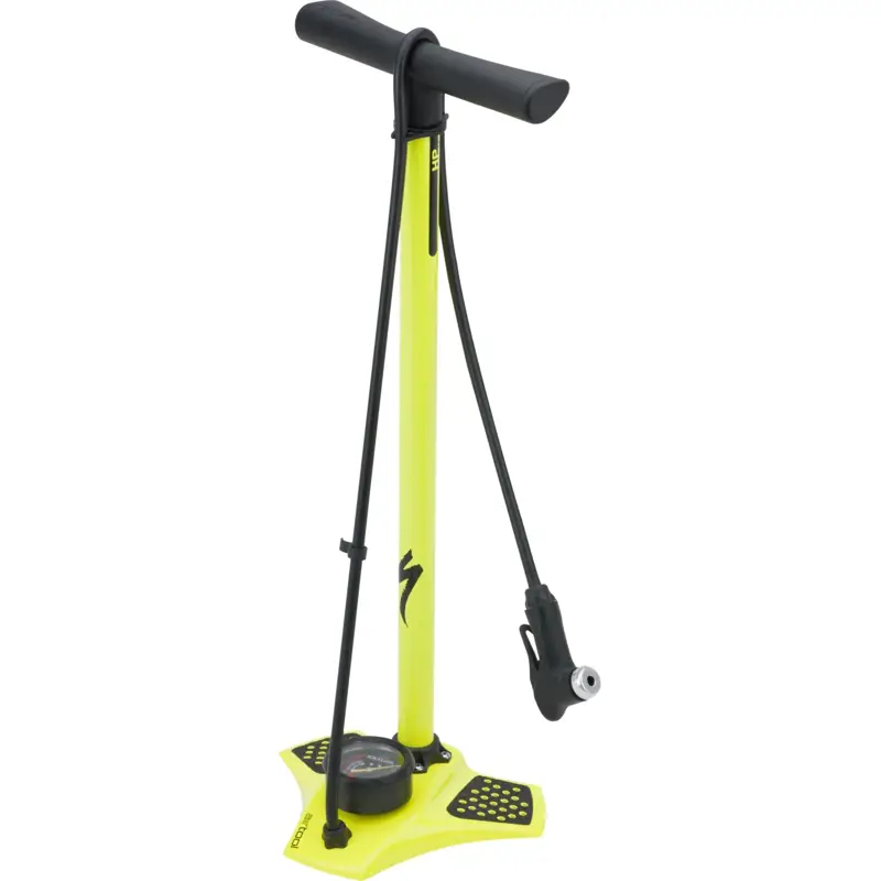 Balfes Bikes Specialized Air Tool HP Floor Pump in Ion Yellow | Free postage over £30, £10 off first order, price match & 0% finance.