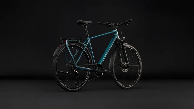 Cube Kathmandu EXC Touring Bike in Metallicpetrol Sea-2