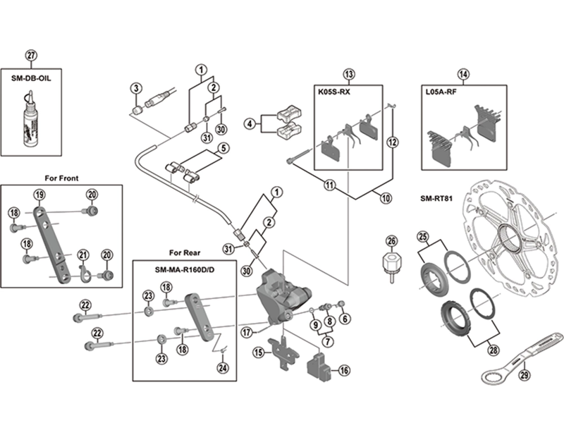 Balfes Bikes Shimano shimano BR-M4050 connection bolt unit | Free postage over £30, £10 off first order, price match & 0% finance.