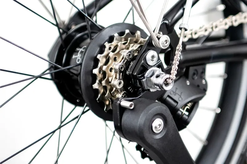 Brompton T Line Explore 12 Speed Folding Bike 2026 in Blasted Titanium-3