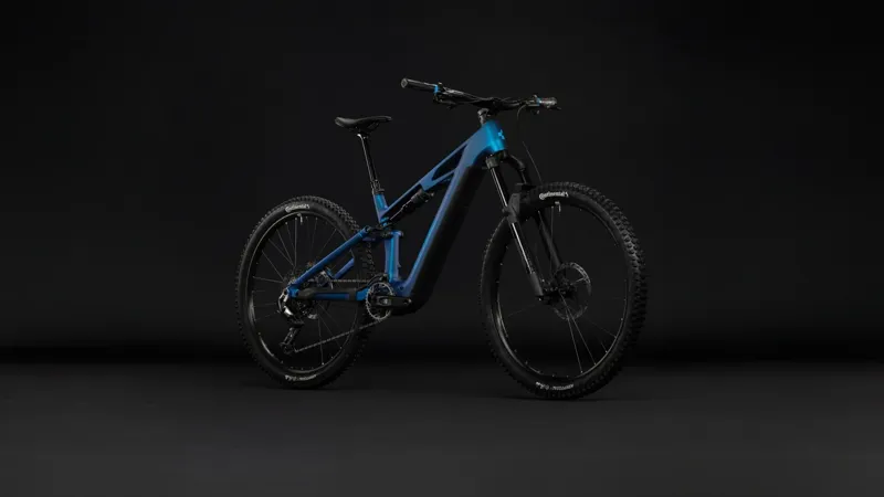 Cube Stereo Hybrid One44 HPC EXC 800 Electric Full Suspension MTB 2027 in Nebula Blue-1