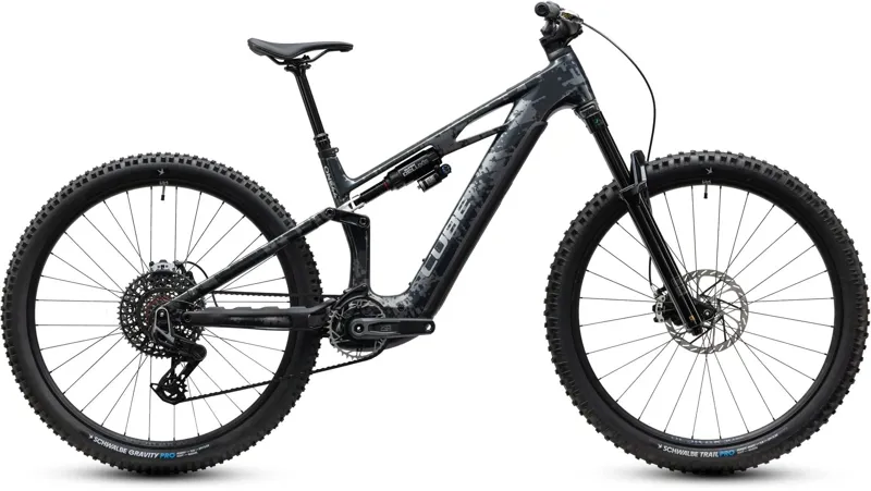 Cube Stereo Hybrid One44 HPC Super TM 800 Electric Full Suspension MTB 2027 in Graphiteglitch Grey