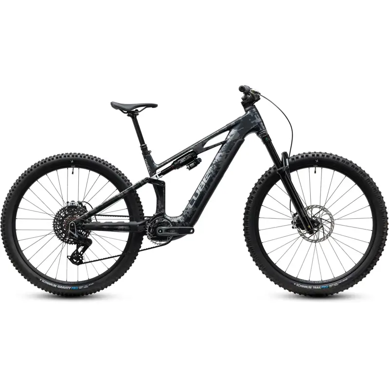 Balfes Bikes Cube Stereo Hybrid One44 HPC Super TM 800 Electric Full Suspension MTB 2027 in Graphiteglitch Grey | Free postage over £30, £10 off first order, price match & 0% finance.