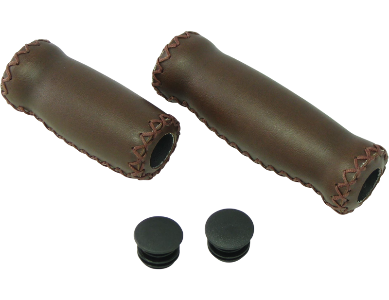 Balfes Bikes Trek-Diamant Fashion Leather 90/125 mm Short/Long Grips in Brown | Free postage over £30, £10 off first order, price match & 0% finance.