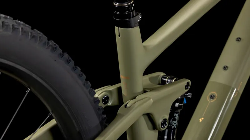 Cube Stereo One22 C:62 TM 29 Full Suspension Mountain Bike 2026 in Dusty Olive/Gold-3