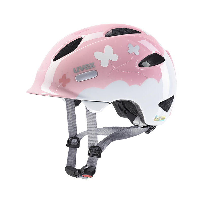 Balfes Bikes Uvex Oyo Kids Helmet in Butterfly Pink | Free postage over £30, £10 off first order, price match & 0% finance.