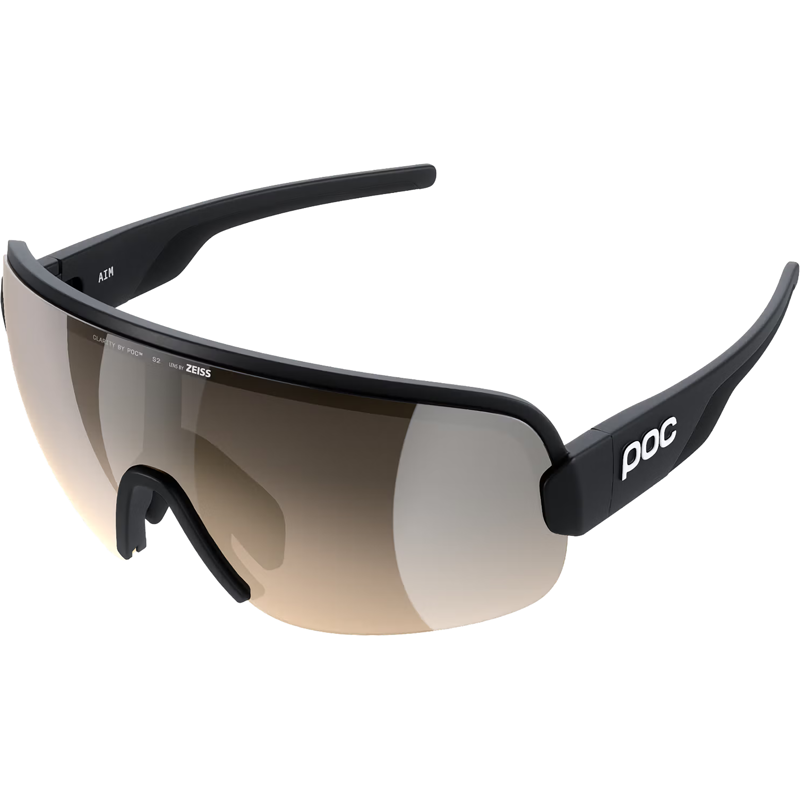 Balfes Bikes POC Aim Sunglasses in Uranium Black/Clarity Trail/Partly Sunny Silver | Free postage over £30, £10 off first order, price match & 0% finance.