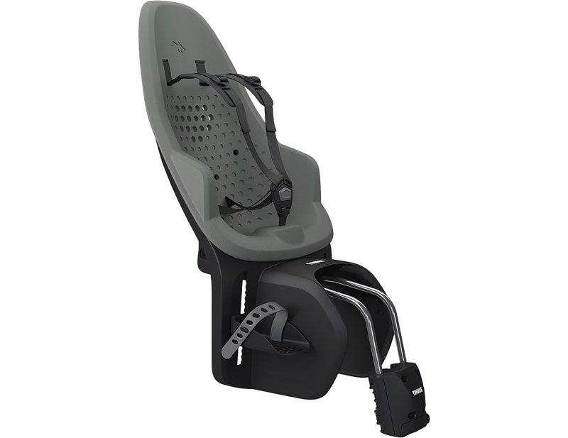 Balfes Bikes Thule Yepp 2 Maxi Seat Tube Mount Rear Child Seat in Agave Grey | Free postage over £30, £10 off first order, price match & 0% finance.