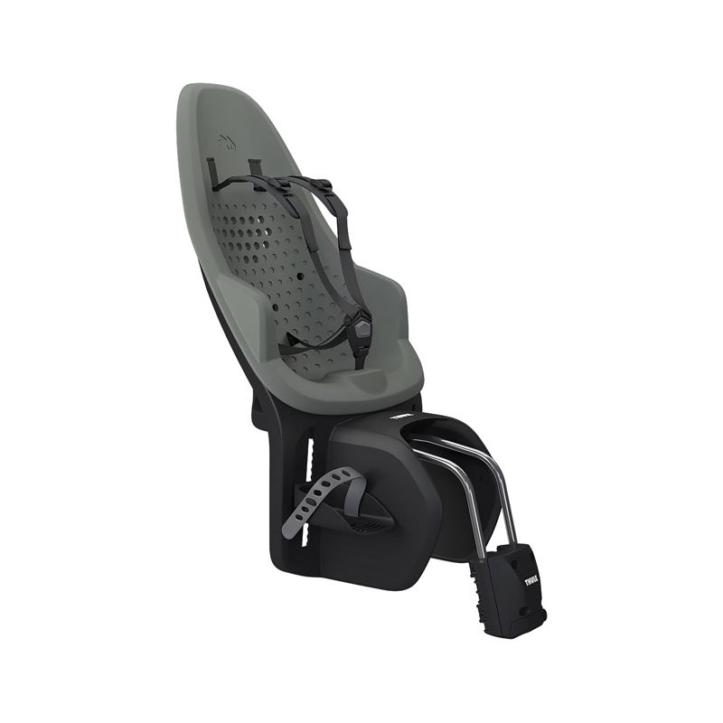 Balfes Bikes Thule Yepp 2 Maxi Seat Tube Mount Rear Child Seat in Agave Grey | Free postage over £30, £10 off first order, price match & 0% finance.