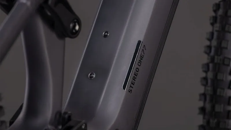 Cube Stereo Hybrid One77 HPC Race 800 Electric Mountain Bike 2026 in Irongrey/Black-2