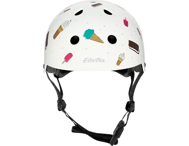 Electra Lifestyle Lux Soft Serve Graphic Helmet in White/Teal-3