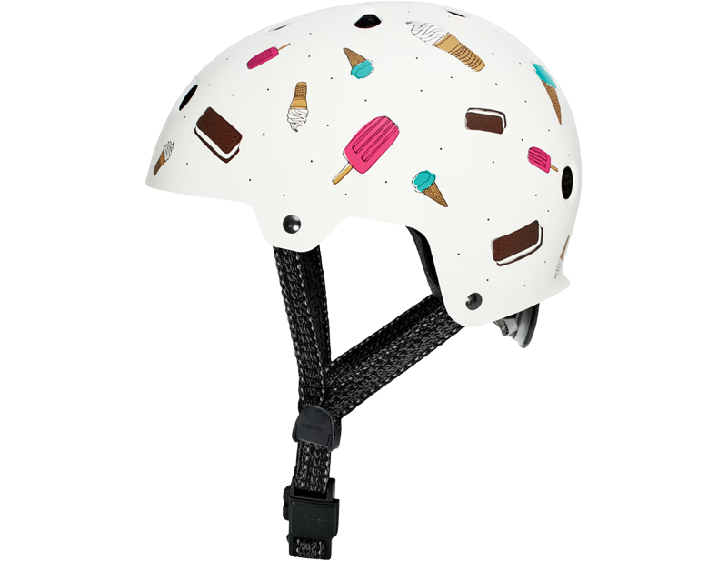 Electra Lifestyle Lux Soft Serve Graphic Helmet in White/Teal-2