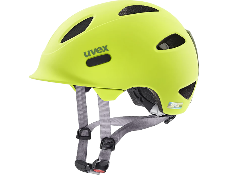 Uvex Oyo Kids Helmet in Neon Yellow-Moss Green Matt