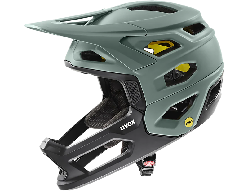 Uvex Revolt MIPS in Moss Green-Black Matt