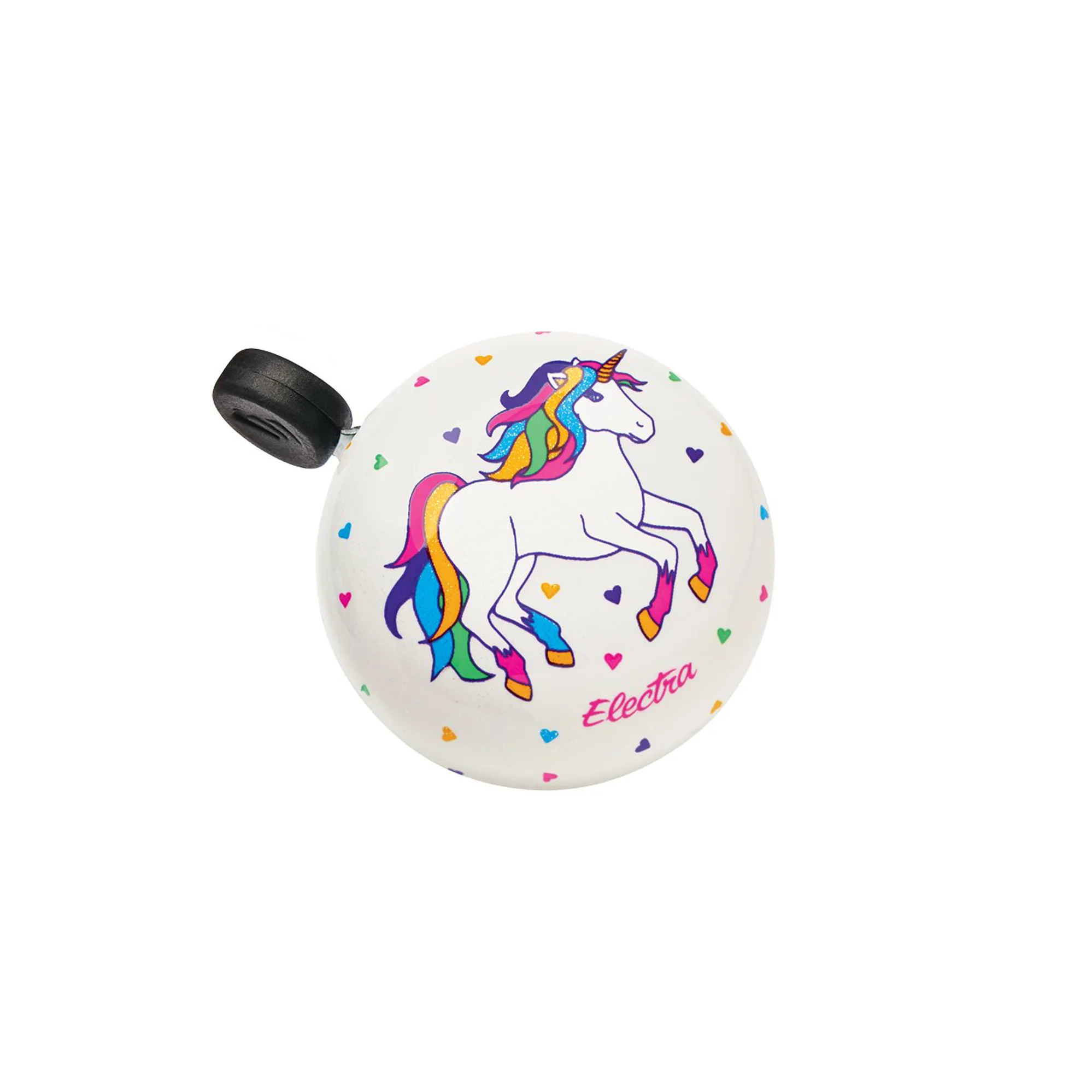 Electra Dome Ringer Bell Electra Domed Ringer Bell in Unicorn/White