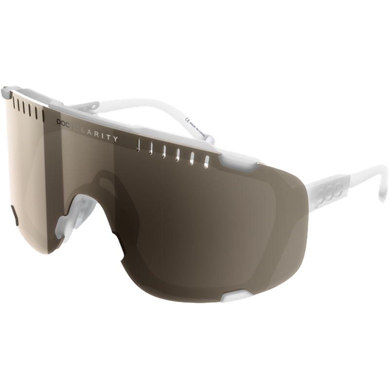 Balfes Bikes POC Devour + in Hydrogen White/Clarity Trail /Partly Sunny Silver | Free postage over £30, £10 off first order, price match & 0% finance.