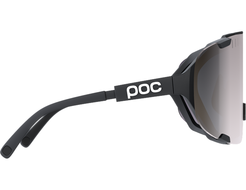 POC Devour + in Uranium Black/Clarity Road/Sunny Silver-1