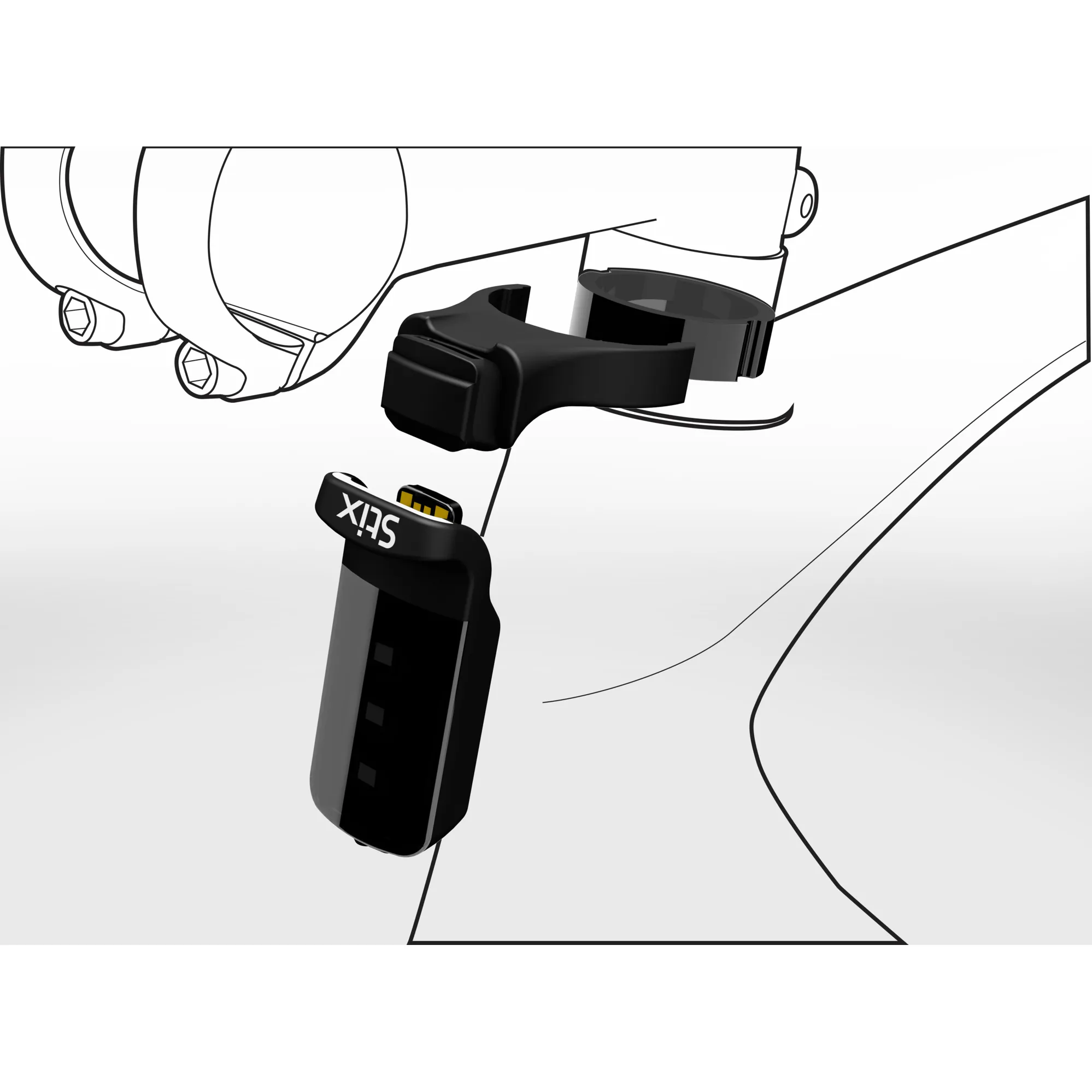 Specialized Stix Headset Spacer Mount in Black - Main Image