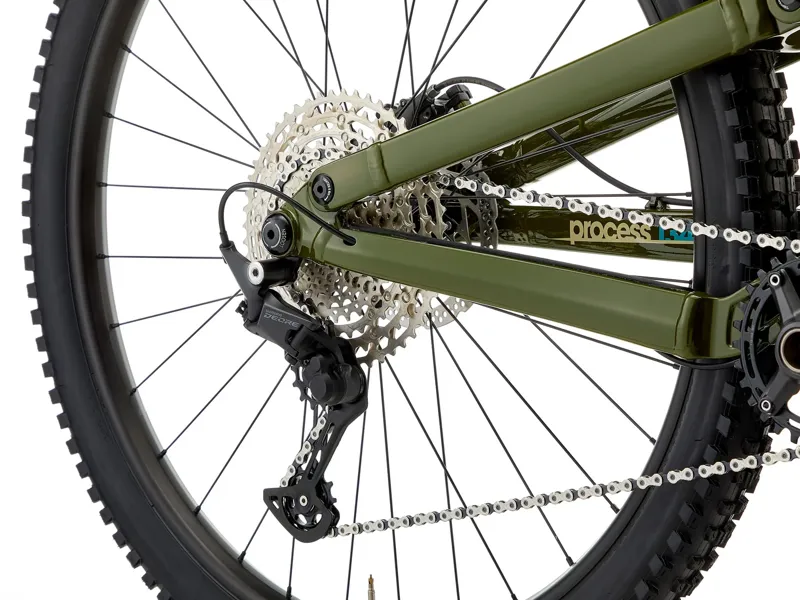 Kona Process 134 Full Suspension Mountain Bike 2025 in Gloss Olive with Eris and Sandal Decals-10