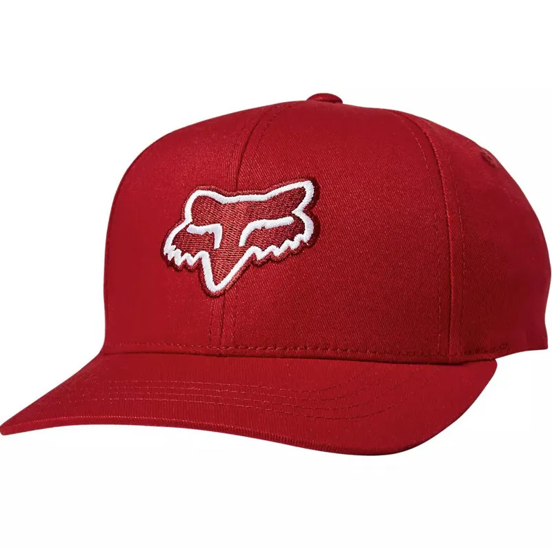 Fox Racing Kid's Legacy Flexfit Hat in Chili Red