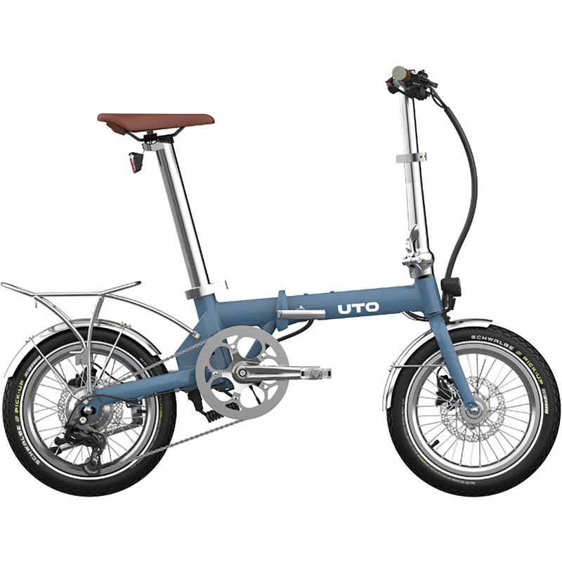 Balfes Bikes Uto UTO Morning Vintage OG16 Electric Folding Bike 2027 in Satin Blue | Free postage over £30, £10 off first order, price match & 0% finance.