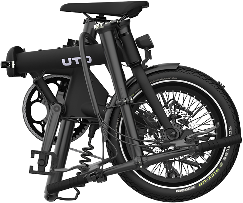  UTO Morning OG16 Electric Folding Bike 2027 in Onyx Black -2